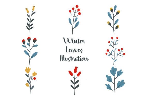 Download Winter Flower Set Illustration - Flow Collection