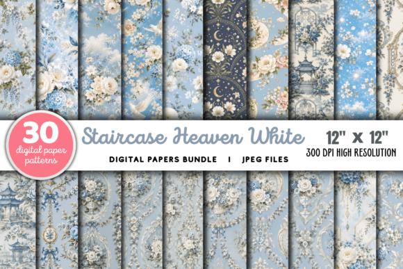 Download Staircase Heaven White Flowers Sky PNG - Flow Collection