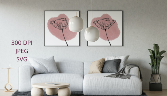 Download Poppy Flower Pink Blotch Watercolor - Flow Collection