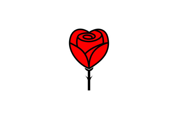 Download Red Rose Flower for Romantic Floral Logo - Flow Collection
