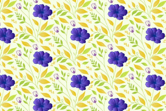 Download Abstract Floral Design Repeat Print - Print Collection