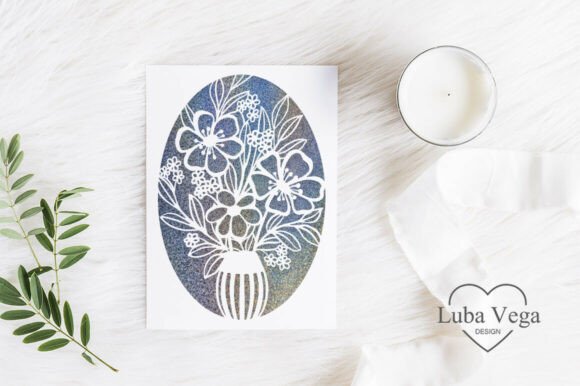 Download Flowers Cards for Silhouette Cricut SVG - Flow Collection