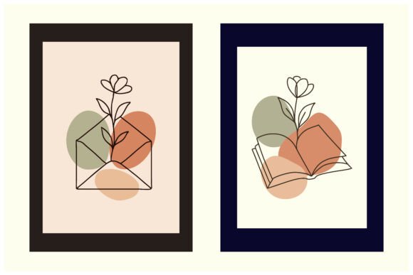 Download Envelope Book Flower Line Art - Flow Collection