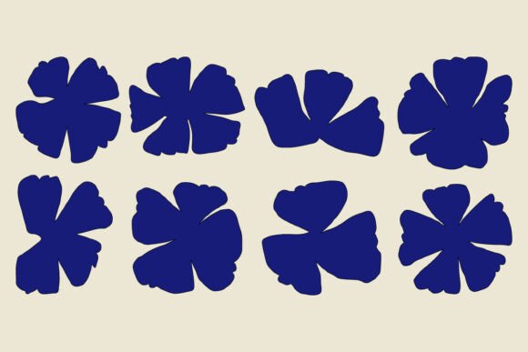 Download Minimalist Abstract Flower Shapes Design - Flow Collection