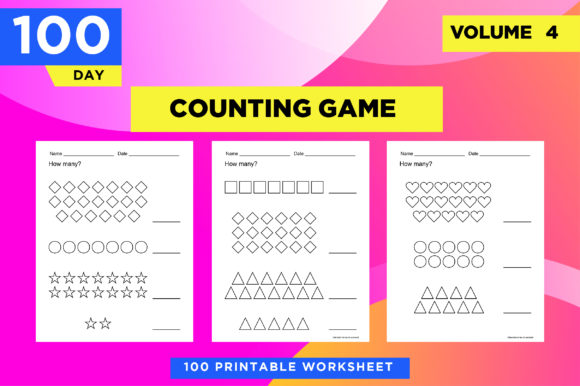 Download How Many Shapes - Printable Worksheets - Print Collection