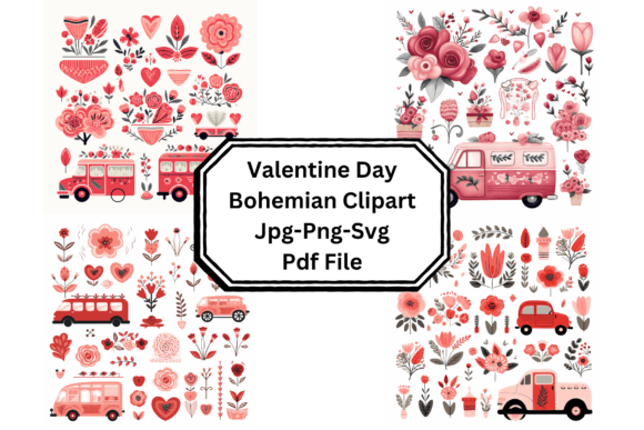 Download Valentine Day Bohemian Clipart - Bohemian Collection