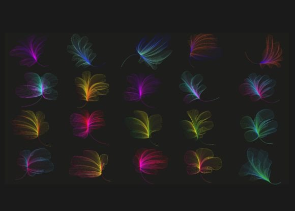 Download Abstract Flower Line Art Gradient Bundle - Flow Collection