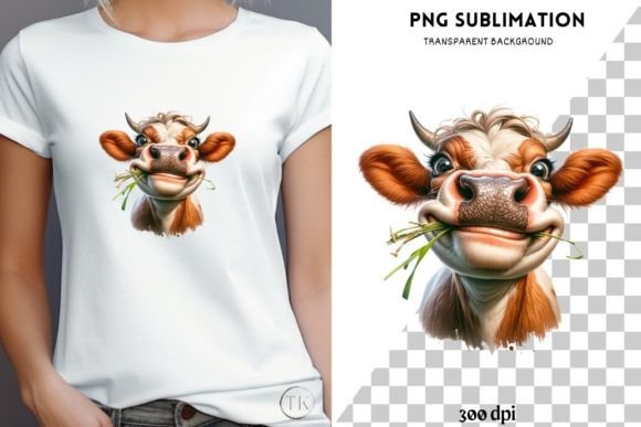 Download Funny Cow PNG Digital Prints, Sublimatio - Print Collection