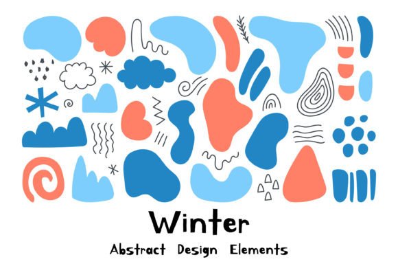 Download Winter Abstract Design Elements - Winter Collection