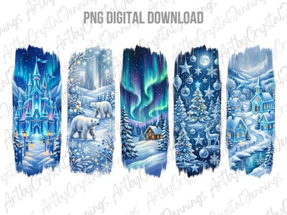 Download Winter Wonderland Brushstroke PNG - Premium Resources
