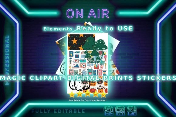 Download Magic Clipart Digital Prints Stickers - Print Collection