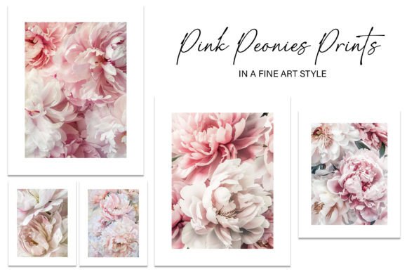Download Pink Peonies Fine Art Style Wall Prints - Print Collection