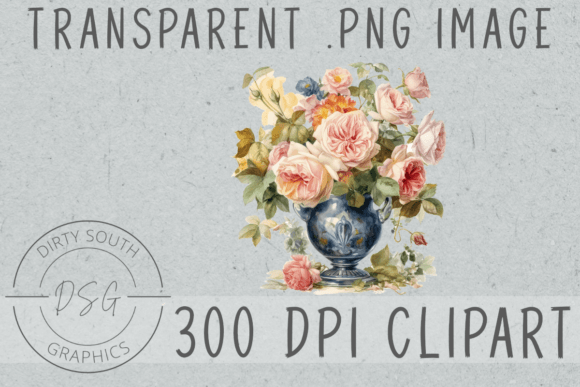 Download Watercolor Flowers in Vase Clip Art - Flow Collection