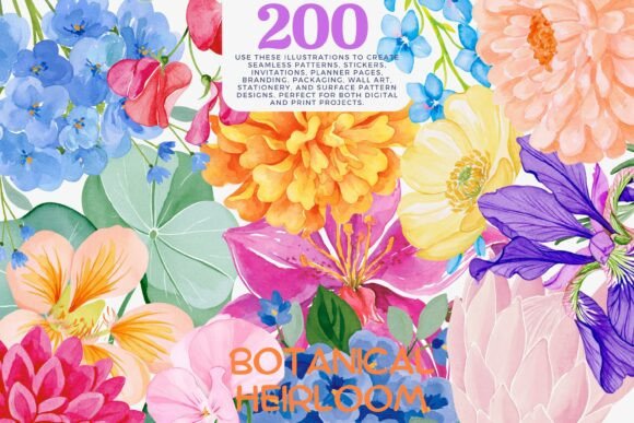 Download Watercolor Flower Clipart Bundle - Flow Collection