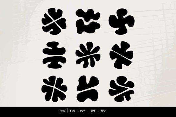 Download Retro Abstract Flower SVG Set - Flow Collection