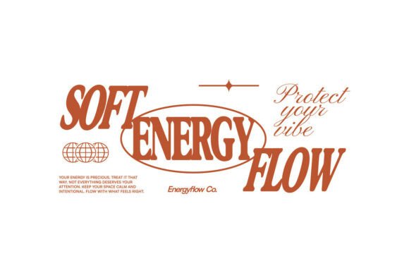 Download Soft Energy Flow Wellness Typography - Flow Collection