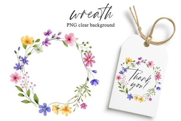 Download Wreath Wild Flowers, Frame, Hand Drawing - Flow Collection