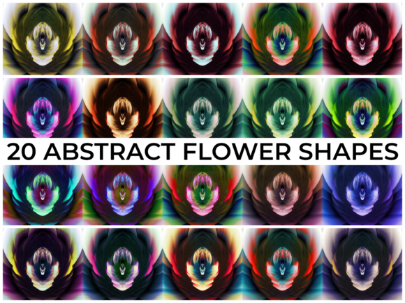 Download 20 ABSTRACT FLOWER SHAPES VOL 1 - Flow Collection
