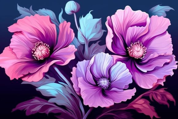 Download Blooming Flowers Artistic Backgrounds - Flow Collection