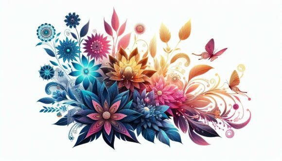 Download Digital Modern Flowers - Flow Collection