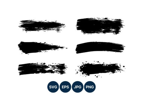 Download Black Grunge Paint Brush Strokes - Brush strokes Collection