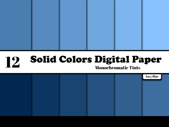 Download Navy Blue Solid Colors Digital Paper - Navy blue Collection