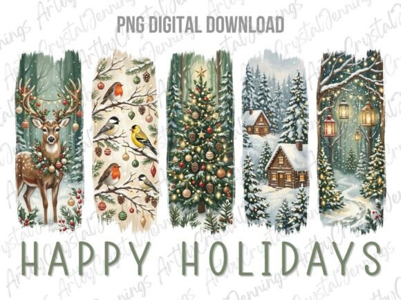 Download Christmas Holiday Winter Brushstroke PNG - Winter Collection