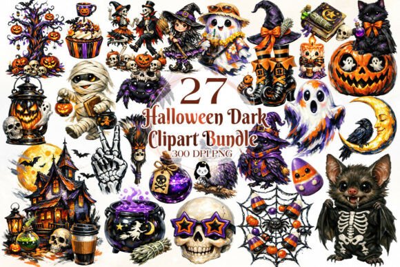 Download Brush Strokes Dark Halloween Clipart - Brush strokes Collection